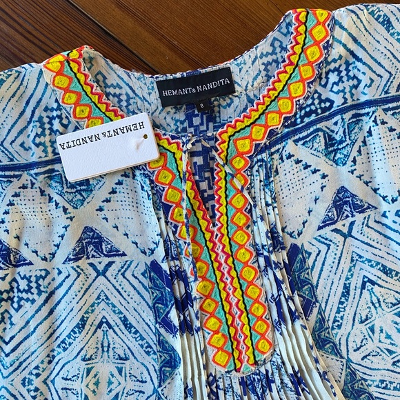 Hemant & Nandita Girls Silk Dress “Lucian” - New - Picture 3 of 8